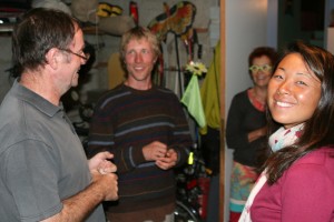 Talking bikes with Sylpain and Laure